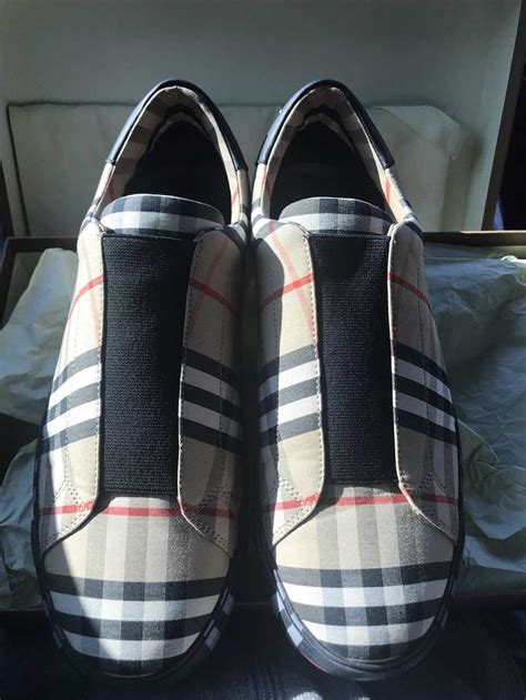 burberry slip on shoe|padded classic burberry sneakers.